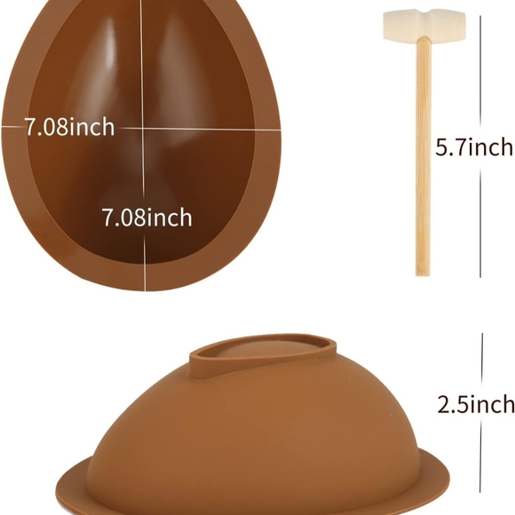 Easter Silicone Candy Egg Mold with Hammer - Picture 1 of 1